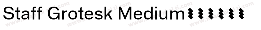 Staff Grotesk Medium字体转换